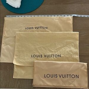 Louis Vuitton Beige Dust Bags Trio